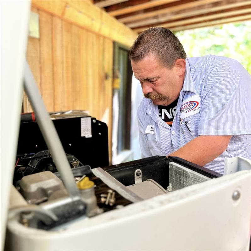 Technician working