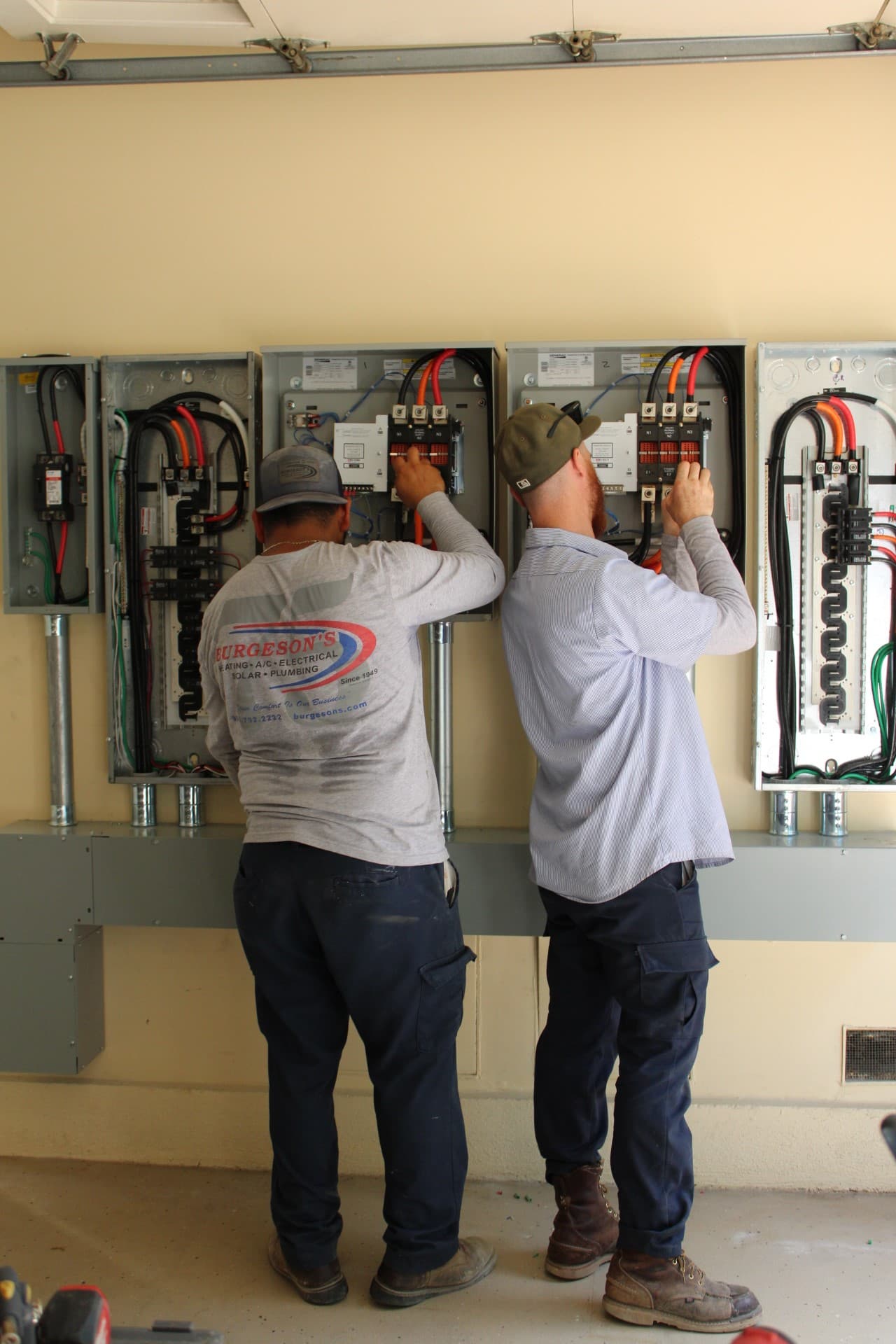 Technician working